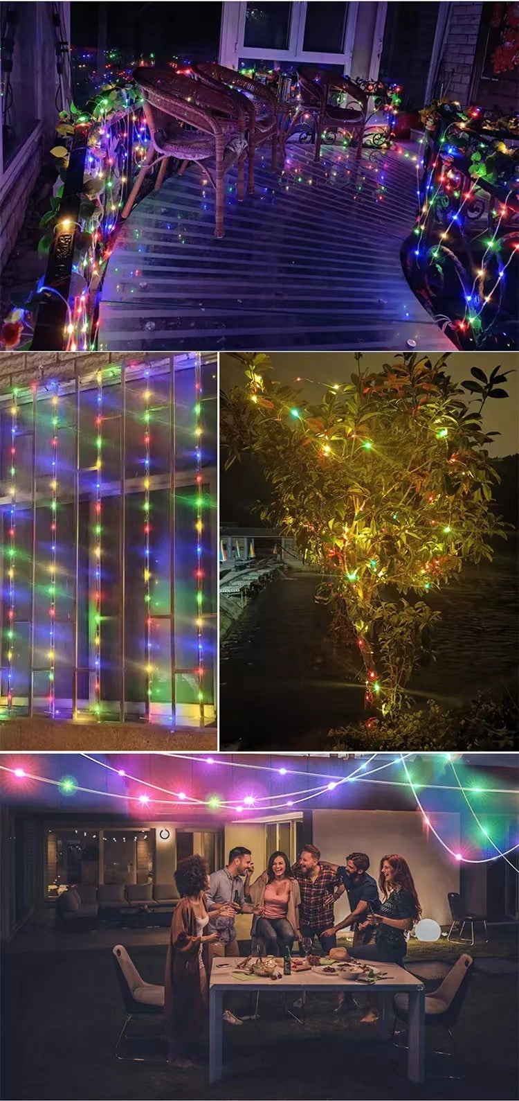 RGB LED String Lights - Waterproof USB Powered Magic Color Lighting Chain