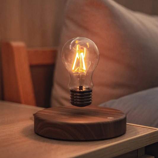Floating Light Bulb for Living Room Magnetic Levitation Bulb Night Light In Bedroom Cozy Corner Floating Bulb for Thanksgiving Day Christmas Birthday Gift And Home Decor