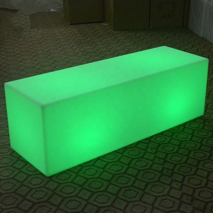Wholesale Plastic RGB Illuminated bar Table Led Luminous Furniture With Remote Control for Bar Club