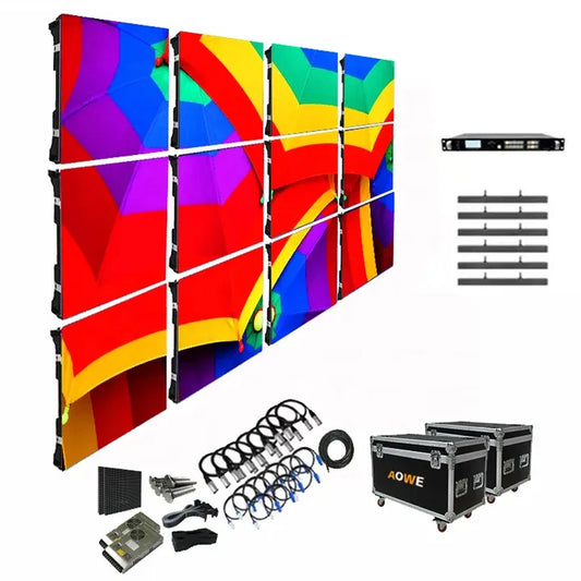 Easy Installation Indoor Outdoor P1.9 LED Video Wall Rental LED Display 500x500mmCabinet DJ Party Stage Concert Background Panel