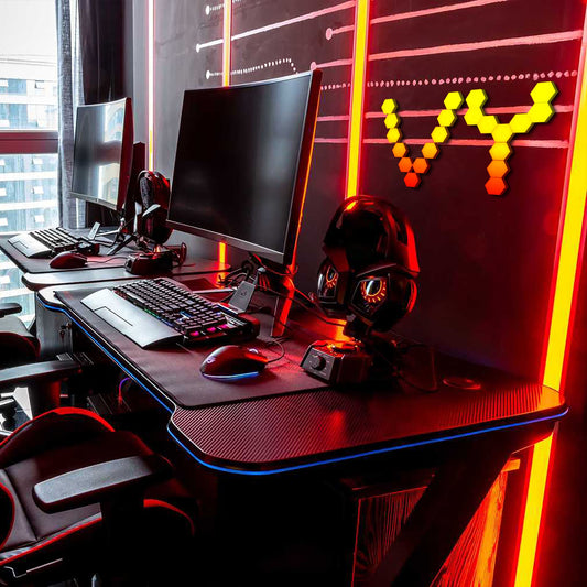 Modular Wall Lights – Touch Sensitive Honeycomb LED Panels with Remote Control