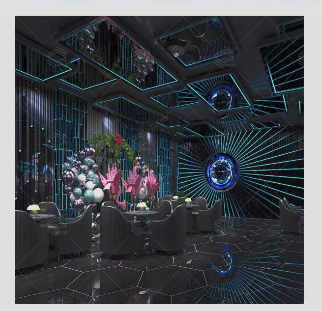 LED Lounge Bar Furniture – Modular Night Club Furniture with Adjustable LED Lighting