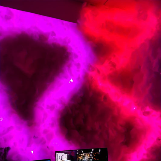 New Cloud Light, 3D Thundercloud LED Light, Lightning Cloud Colorful Atmosphere Night Light, DIY Creative Cloud Lights Gaming Room Garage Club Party Light, 32 Ft