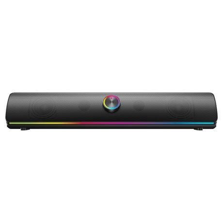Yenkee Gaming Soundbar - Wireless Bluetooth Speaker with RGB Light & Adjustable Bass