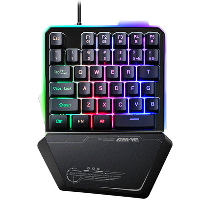 RGB Mechanical Keypad - One-Handed Gaming Keyboard with Programmable Macro Keys