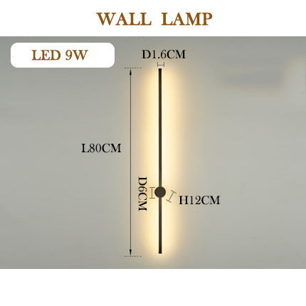 RGB Wall Lamp - Nordic Style LED Living Room Lighting With Iron Shade & E14 Holder