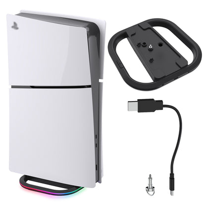 RGB Ambience Light Base - PS5 Accessories Gaming Console Stand with LED Ambient Light