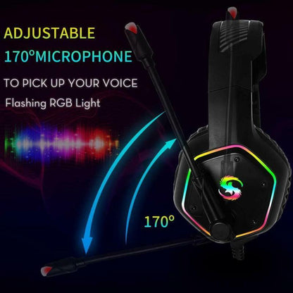 RGB Gaming Headset – 7.1 Surround Sound, Noise Cancelling Mic & LED Light Headset