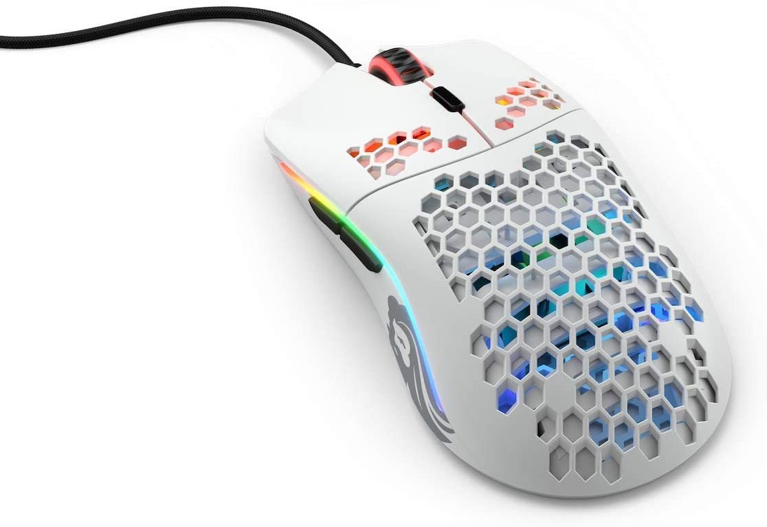 RGB Gaming Mouse - Wired Optical Mouse with Adjustable DPI & Hole Design