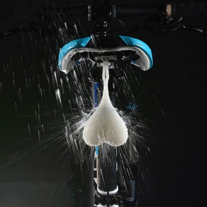 Bike Rear Lights - Heart Shaped Silicone Bicycle Tail Light Waterproof Touch Activated