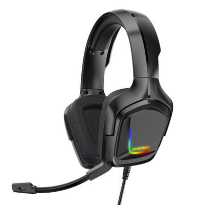 RGB Wired Headset - Gaming Headphones with Microphone, Braided Cable & Cloth Ear Cushions
