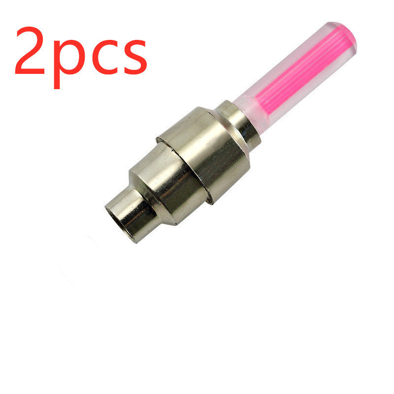 Automobile Tire Valve Lights - Waterproof Stainless Steel Wheel LED Caps