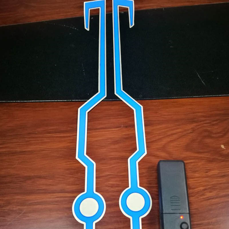 Motorcycle Helmet Light - Waterproof LED Signal Strip Kit for Riding Safety