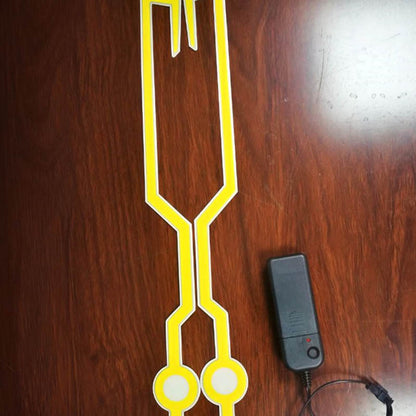 Motorcycle Helmet Light - Waterproof LED Signal Strip Kit for Riding Safety