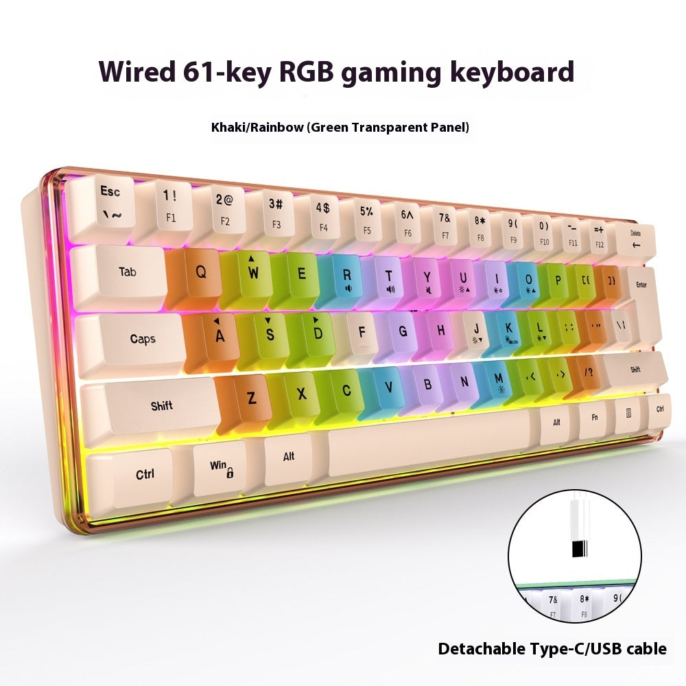 RGB Illuminated Keyboard - Compact Wireless Charging Keyboard With Colorful Backlit Keys