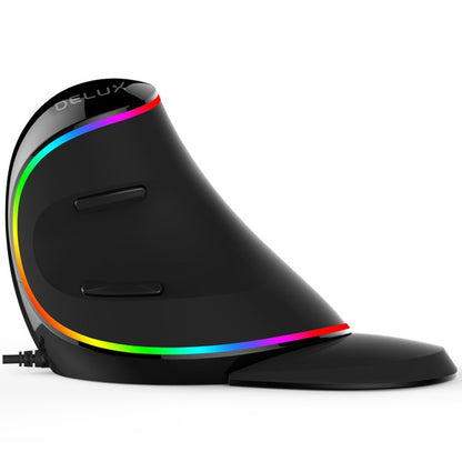 Vertical Mouse RGB Grip - Ergonomic Wired USB M618 Plus With Adjustable DPI