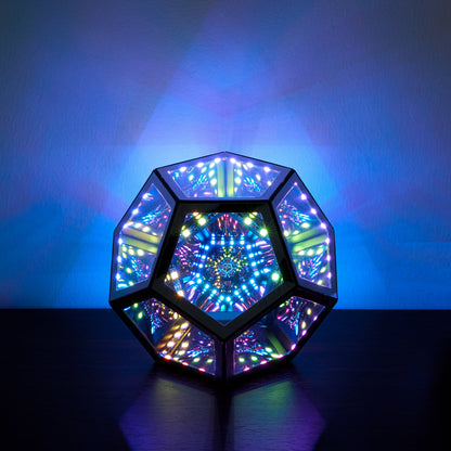 Trance Table Lamp – Geometric LED Infinity Lamp with Remote Control & Multi-Color Light