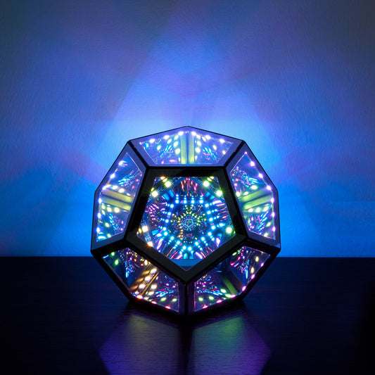 Trance Table Lamp – Geometric LED Infinity Lamp with Remote Control & Multi-Color Light