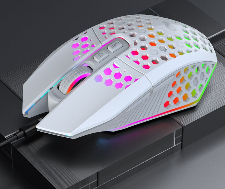 Wireless Charging Mouse - RGB Illuminated Silent Click USB Wireless Optical
