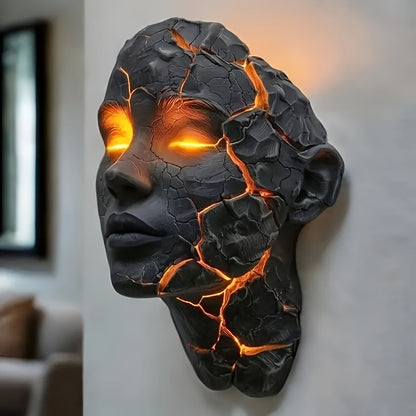 Fashionable Broken-soul Wall Lamp, 3D Illusion LED Wall Lamp, Broken Glass Effect Lamp, Halloween Decoration, Suitable For Bedrooms, Living Rooms, Bars, Cafes - Energy-saving And Easy To Install