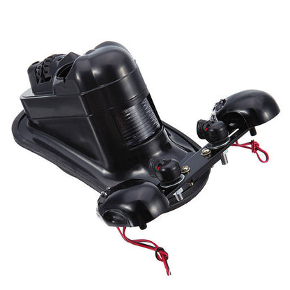 LED Motorcycle Taillights - ABS Material Red Lens Tail Light Set for Cruiser & Chopper