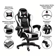 Ergonomic Gaming Chair with Lumbar Support - Racing Style Office Chair for PC, Gaming, Home, Office - Adjustable Height, 5-Point Adjustable Tilt System