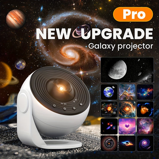 2025 New Model 4K HD Earth Projector PRO, 13 Film Card, Globe Galaxy Projection Lamp Pro Version, Table Lamp From Home Decor