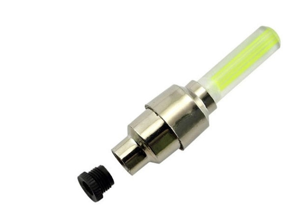 Automobile Tire Valve Lights - Waterproof Stainless Steel Wheel LED Caps