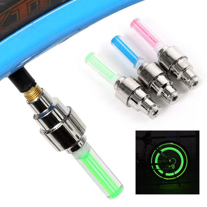 Automobile Tire Valve Lights - Waterproof Stainless Steel Wheel LED Caps