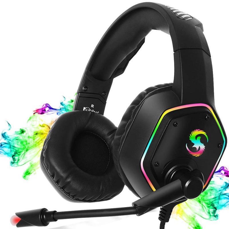 RGB Gaming Headset – 7.1 Surround Sound, Noise Cancelling Mic & LED Light Headset
