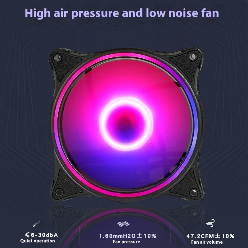 Rgb Chassis Fan – 12CM Silent PC Case Fan With Starlight LED Cooling