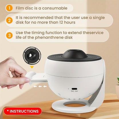 2025 New Model 4K HD Earth Projector PRO, 13 Film Card, Globe Galaxy Projection Lamp Pro Version, Table Lamp From Home Decor