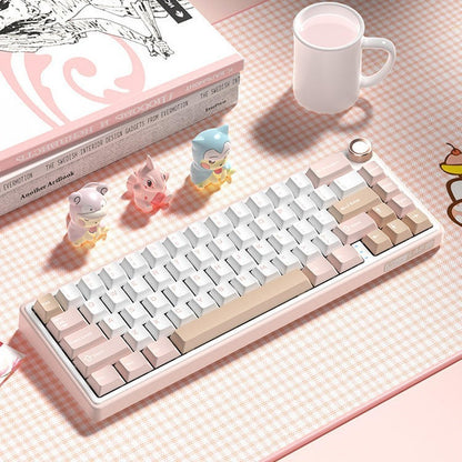 Mechanical Keyboard Wireless - Portable RGB Bluetooth Compact Gaming Keyboard