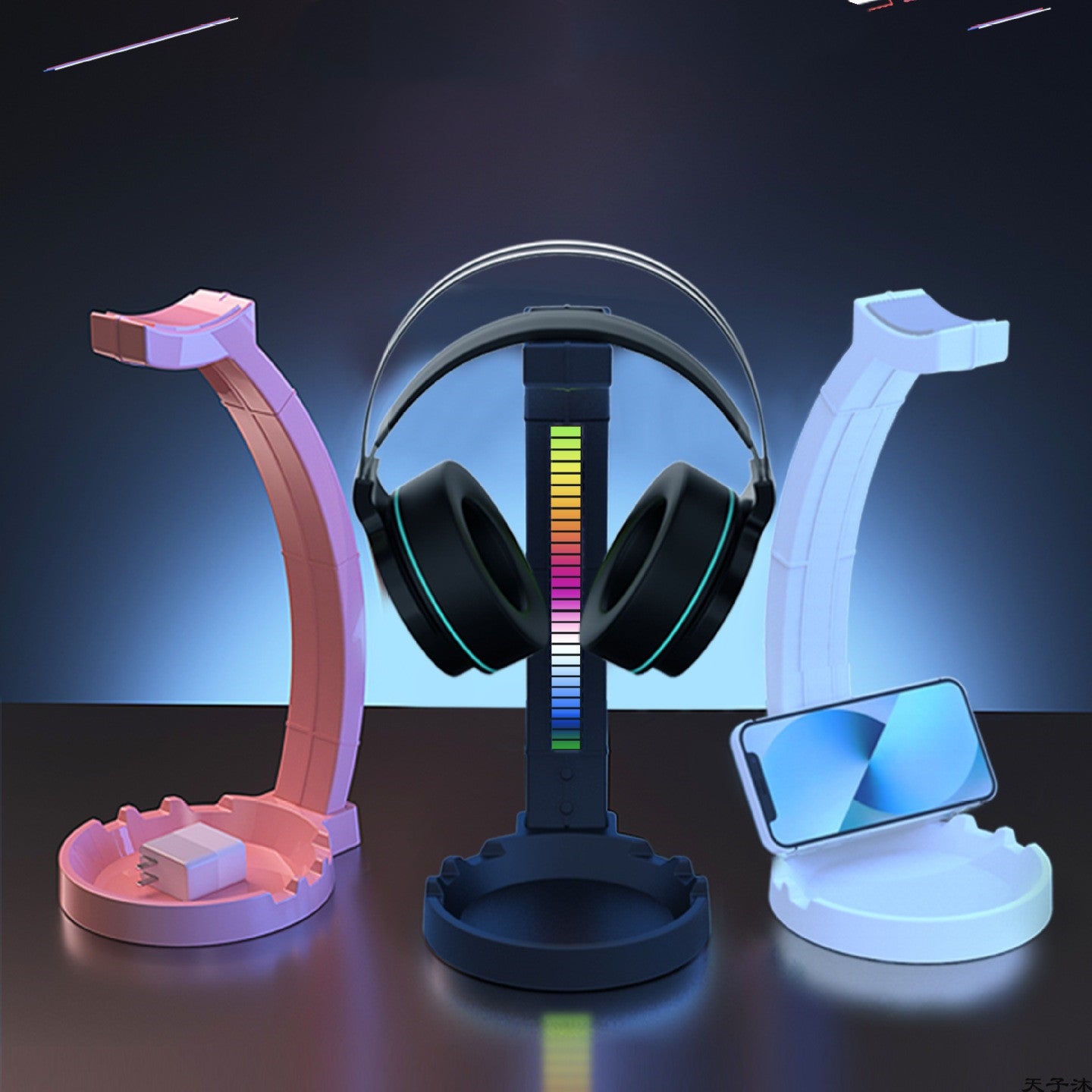 Headworn RGB Lamp | RGB Atmosphere Lamp & Headset Holder Stand With Ambient Light