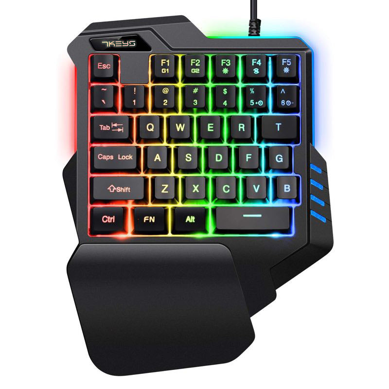 RGB Mechanical Keypad - One-Handed Gaming Keyboard with Programmable Macro Keys