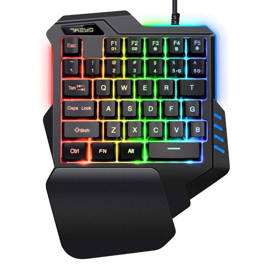 RGB Mechanical Keypad - One-Handed Gaming Keyboard with Programmable Macro Keys