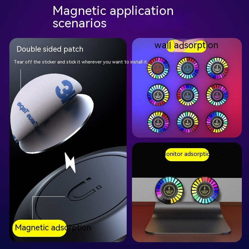 Desktop Magnetic RGB Light – Pickup Ambience Lamp | Portable LED Mood Lighting