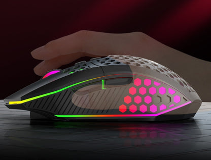 Wireless Charging Mouse - RGB Illuminated Silent Click USB Wireless Optical