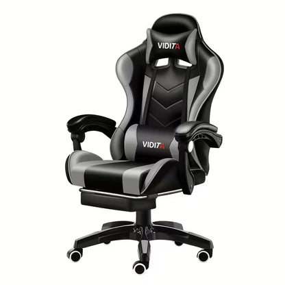 Ergonomic Gaming Chair with Lumbar Support - Racing Style Office Chair for PC, Gaming, Home, Office - Adjustable Height, 5-Point Adjustable Tilt System