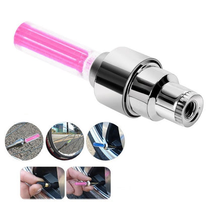 Automobile Tire Valve Lights - Waterproof Stainless Steel Wheel LED Caps