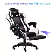 Ergonomic Gaming Chair with Lumbar Support - Racing Style Office Chair for PC, Gaming, Home, Office - Adjustable Height, 5-Point Adjustable Tilt System