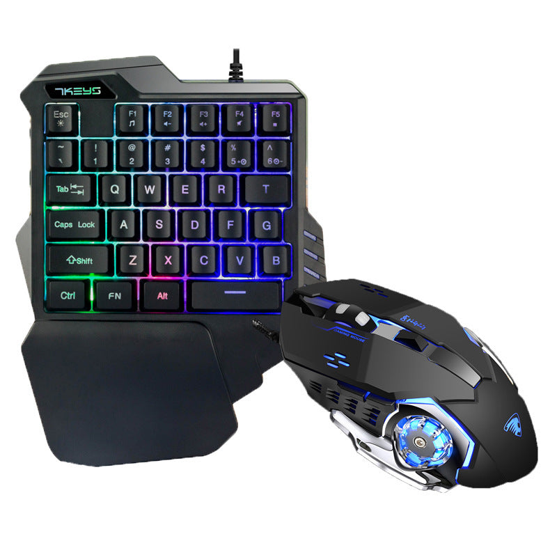 RGB Mechanical Keypad - One-Handed Gaming Keyboard with Programmable Macro Keys