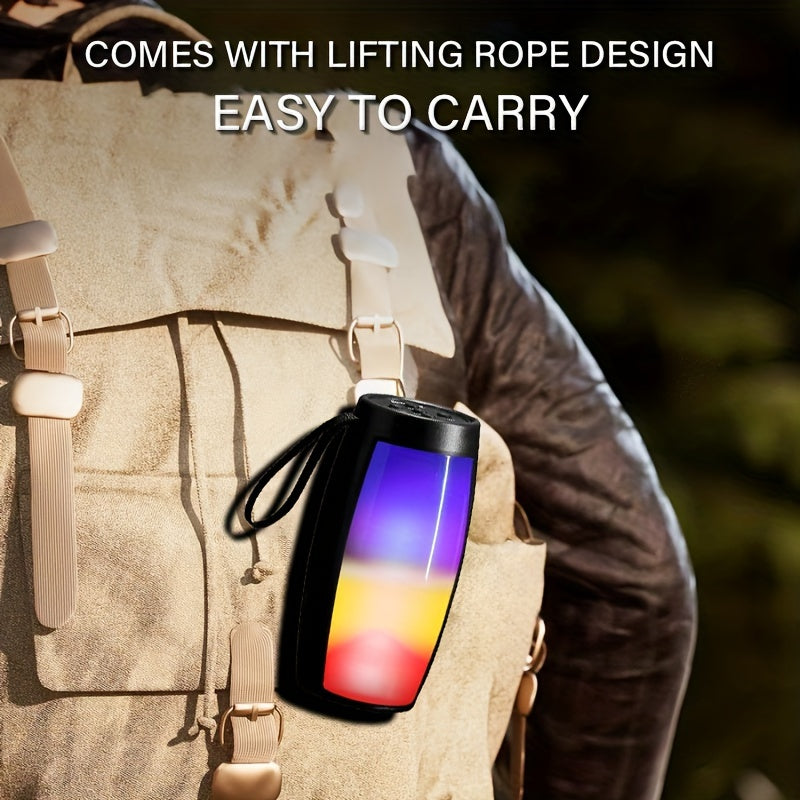 Wireless Speaker - Portable Bluetooth Speaker with 360° Surround Sound & RGB Lights