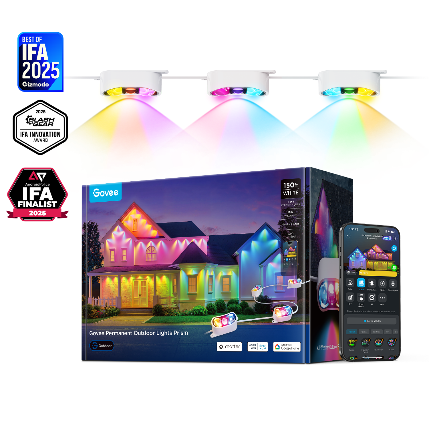 Govee Permanent Outdoor Lights Prism