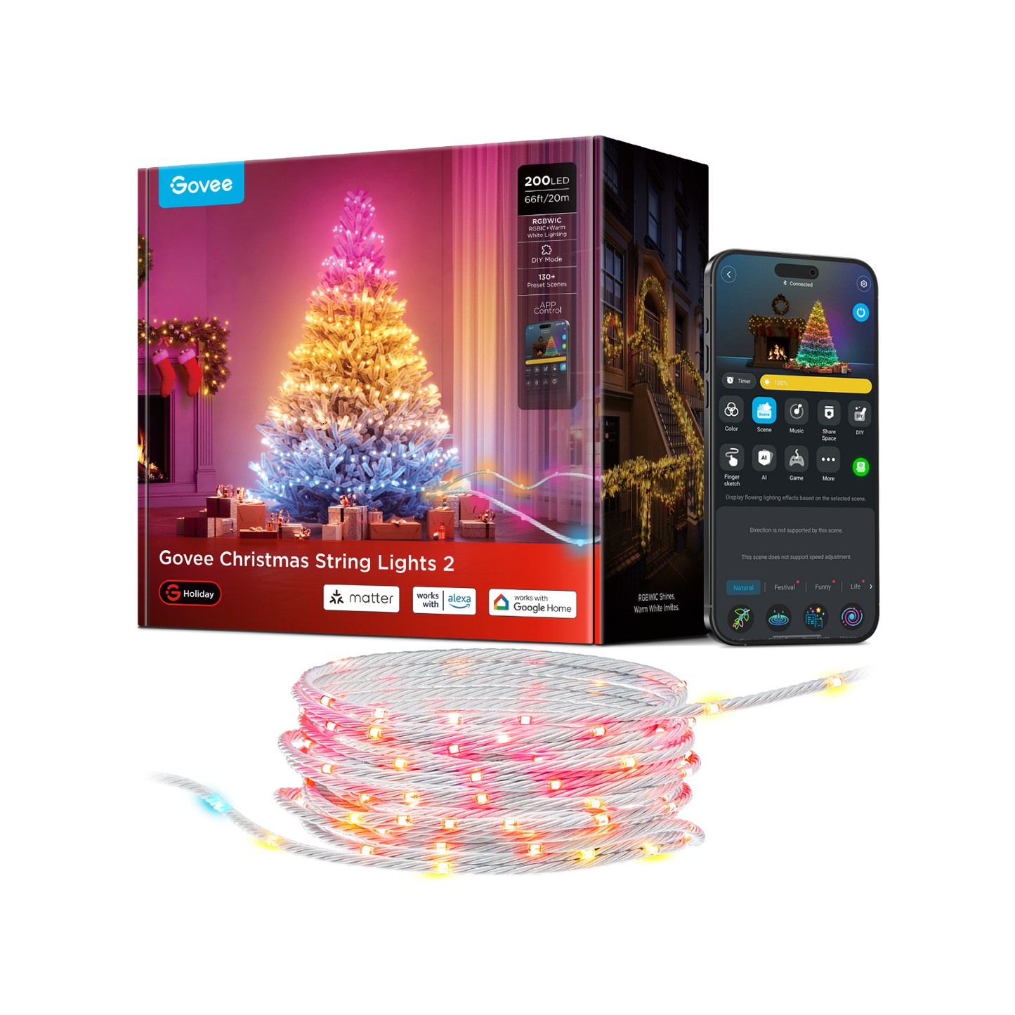 Govee Christmas String Lights 2