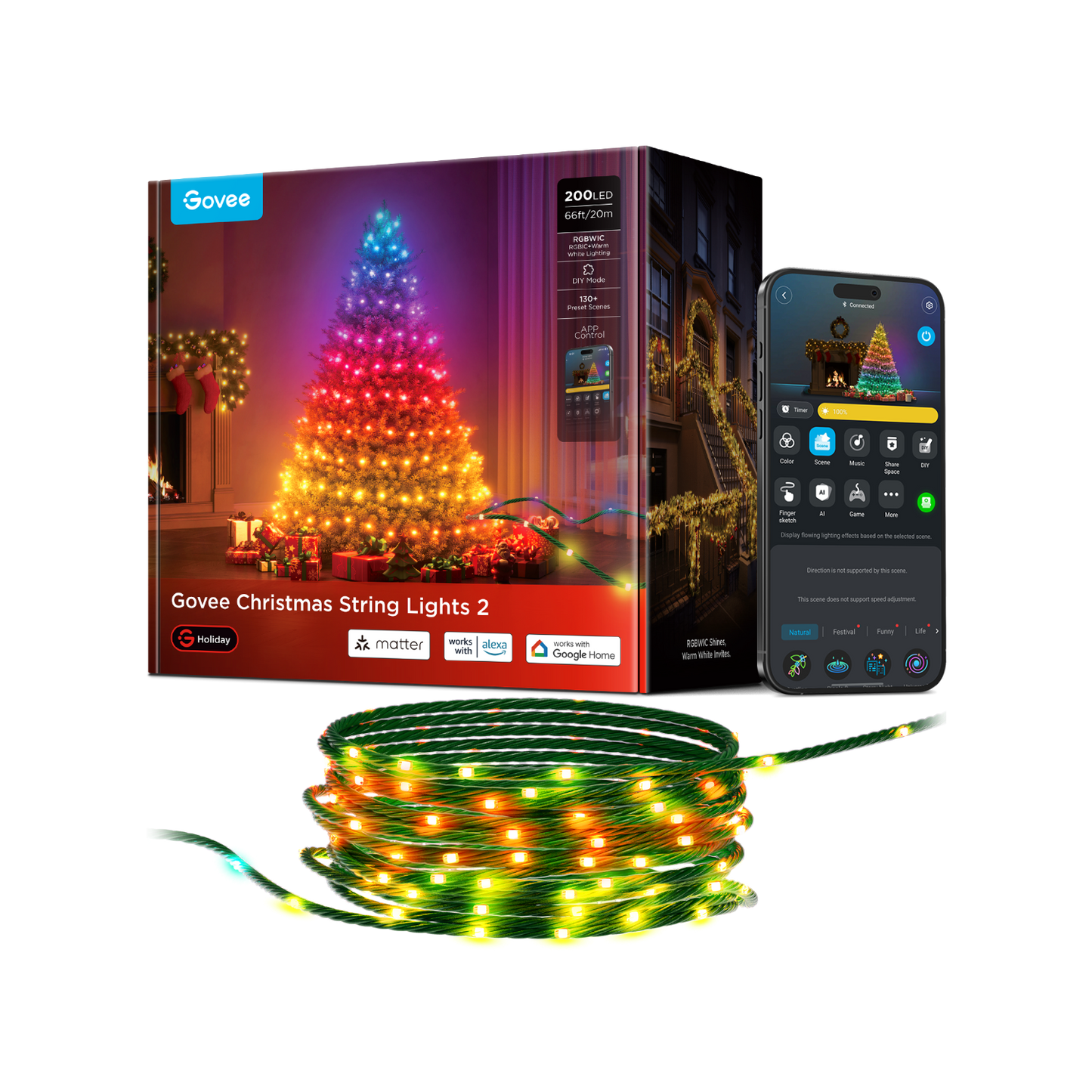 Govee Christmas String Lights 2