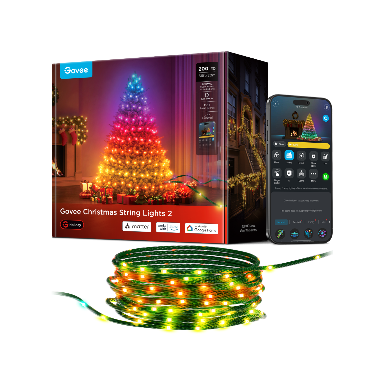 Govee Christmas String Lights 2