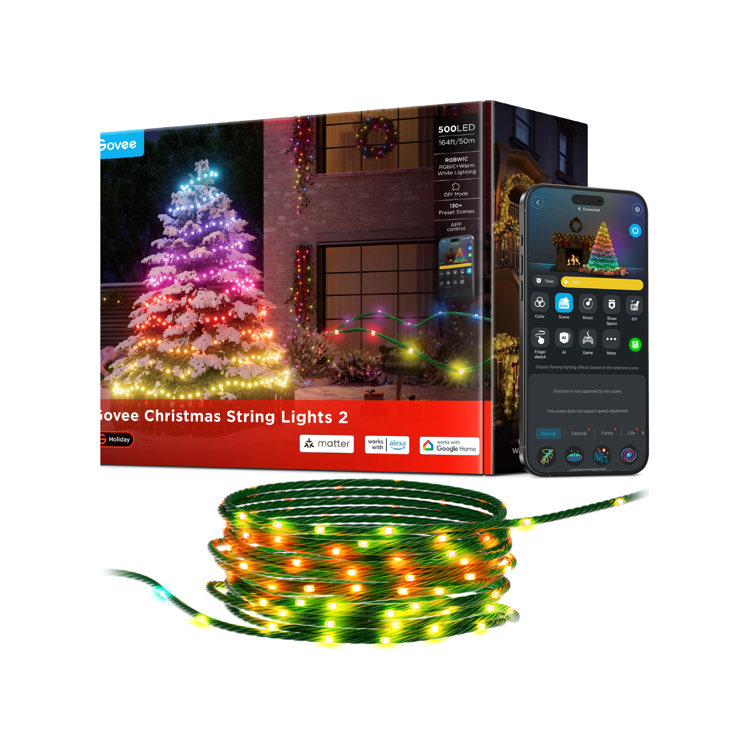 Govee Christmas String Lights 2