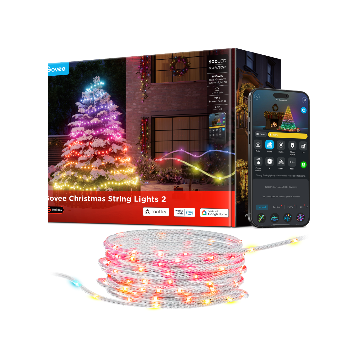 Govee Christmas String Lights 2