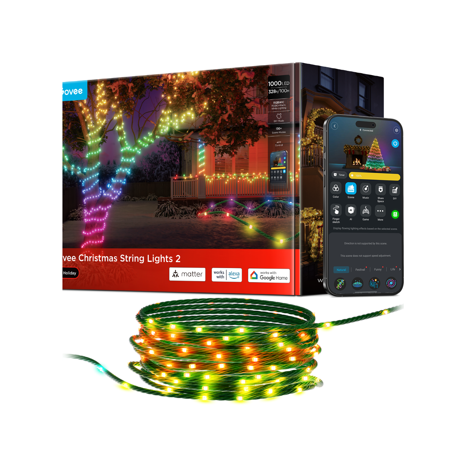 Govee Christmas String Lights 2